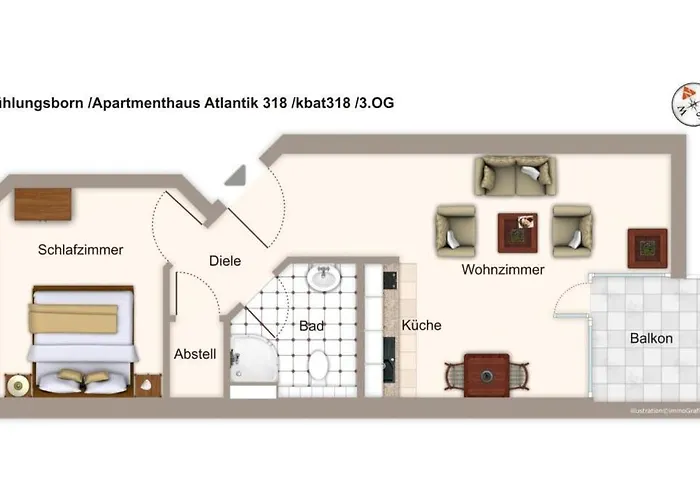Apartmenthaus Atlantik Apartmenthaus Atlantik 318 Lejlighed